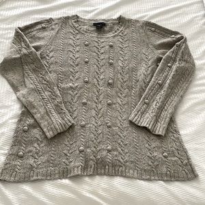 Lauren Hansen Gray Sweater, Size M